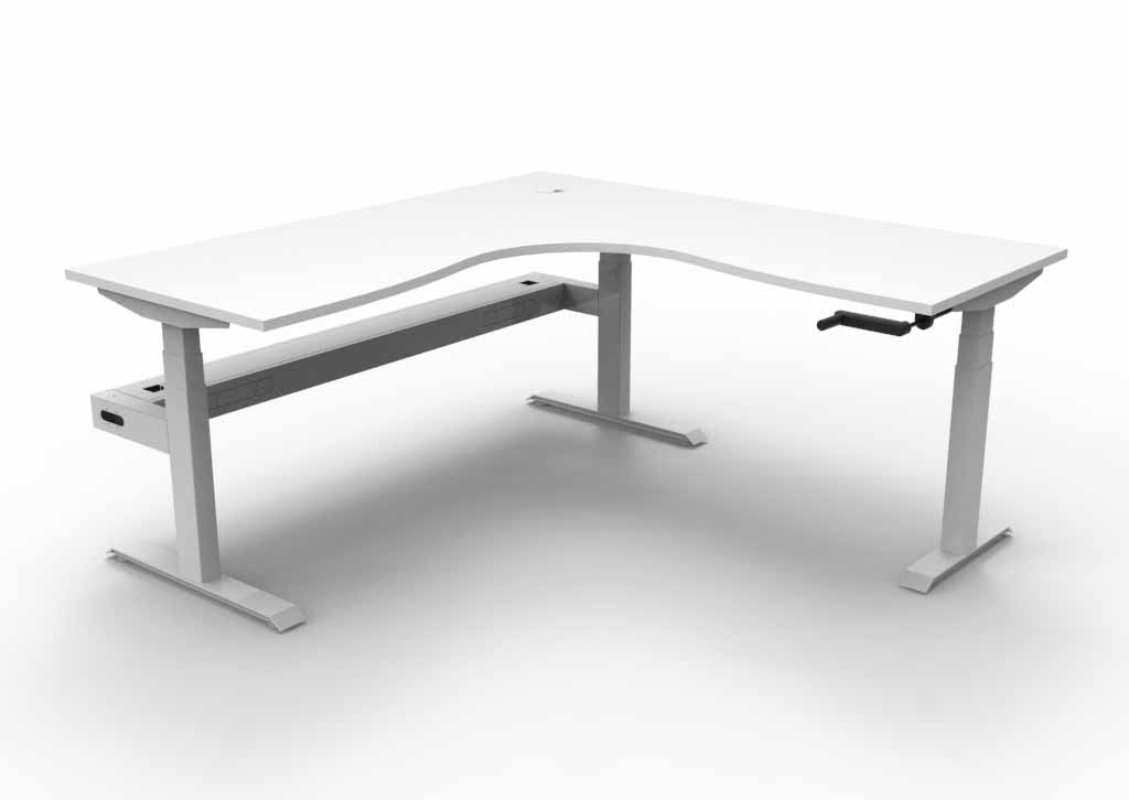 Boost Crank Height Adjustable Corner Desk - 1800x1500 CTNWWS